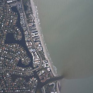 When coastal municipalities send untreated stormwater runoff into the ocean, both the environment and local tourism suffer. In Myrtle Beach, South Carolina, a long-term effort to transition away from direct drainage to the ocean is underway through 2052. (U.S. National Oceanic and Atmospheric Administration)