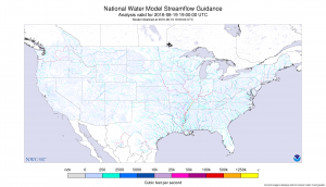 The National Water Model is the most exhaustive snapshot of American streamflow that has ever been available. (Courtesy NOAA Office of Water Prediction)